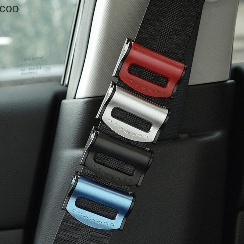[QYA] 2 Peças Clipe De Cinto De Segurança De Carro Antiderrapante Bule Conforto Limitador Fixo Moda 4 Cores ABS Para Int