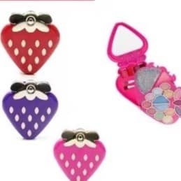 Kit de Maquiagem Infantil moranguiyo ( Sombras, blush, batom, Pincel ) Turma da Lu - Luisance LT646