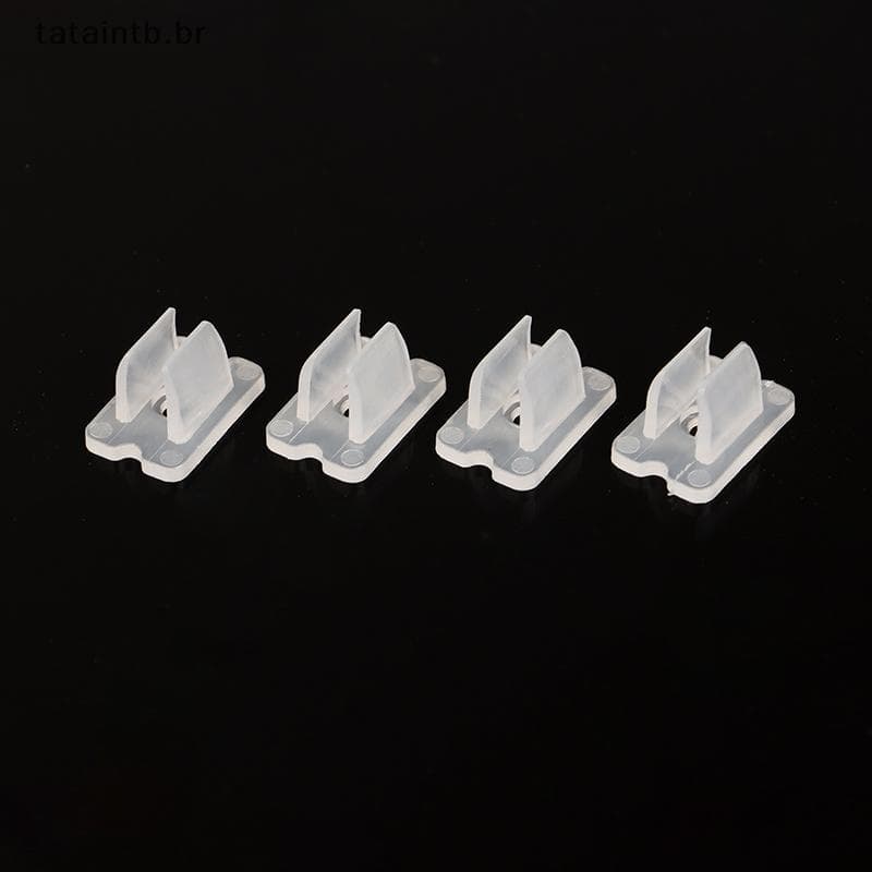 [TaTa] 50 Peças 6 * 12MM Clipes De Fixação De Tira De LED Conector Para 2835 Luz Neon 220V COB Plástico Bule Acessórios
