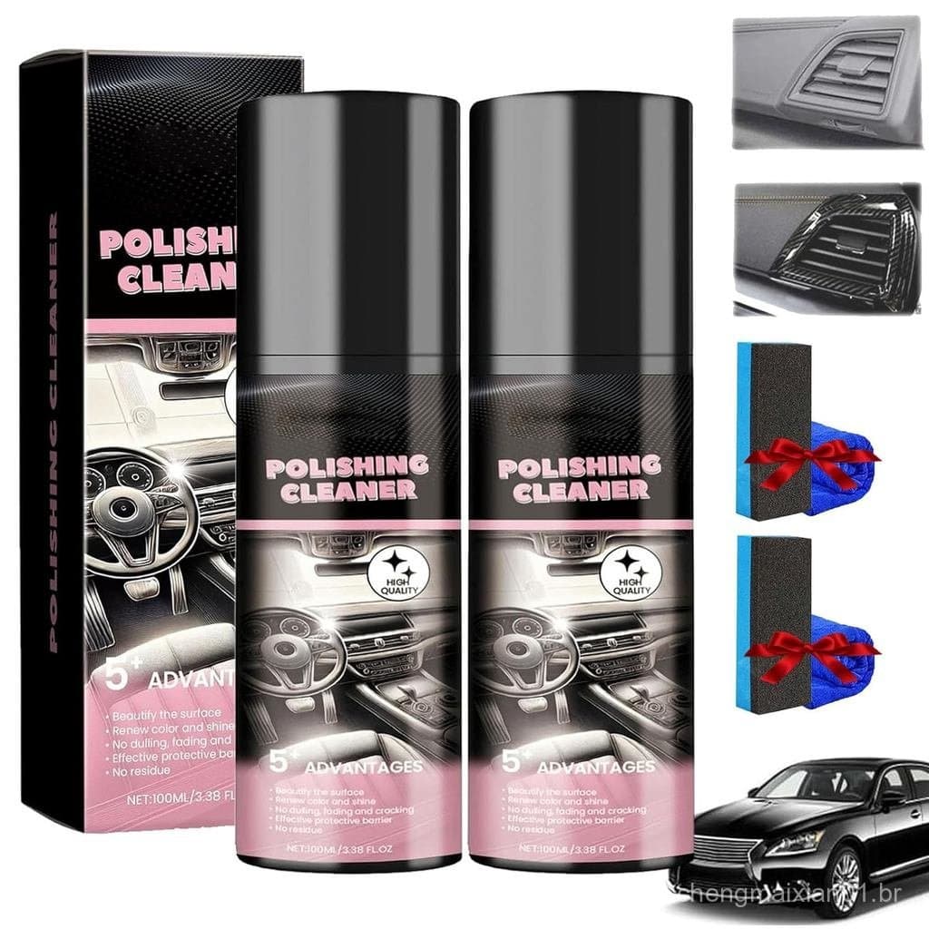 Spray Protetor para Interior de Carro Favourcy, Limpador Polidor para Interior de Carro Favourcy, Novo Limpador Polidor