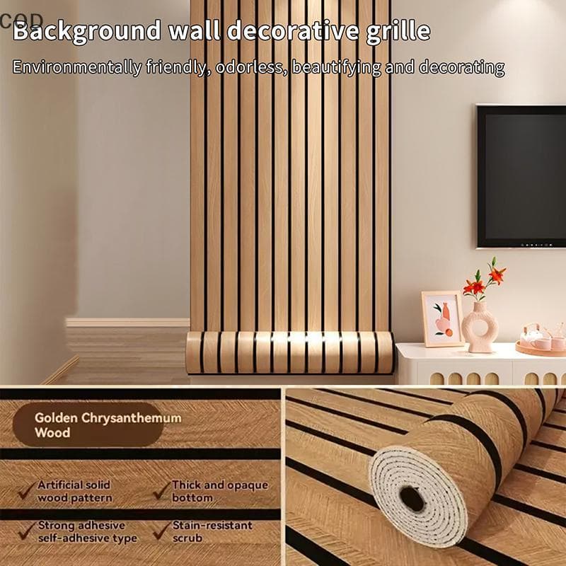 [ala] Thi Brown Grid Peel And Sti Papel De Parede Falso Xadrez Design À Prova D'água E De Umidade Ideal Para Paredes , T
