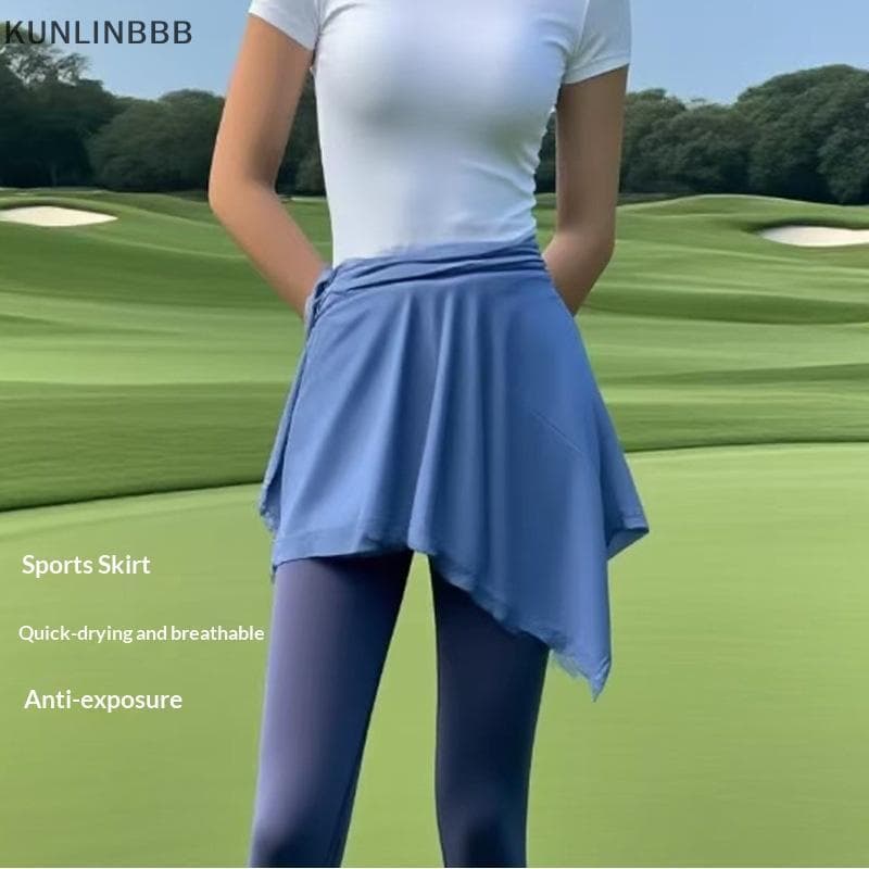 KUNLINBBB Saia Atlética Feminina , Secagem Rápida Respirável Anti-Exposição , Perfeita Para Golfe , Tênis , Yoga , Fitne