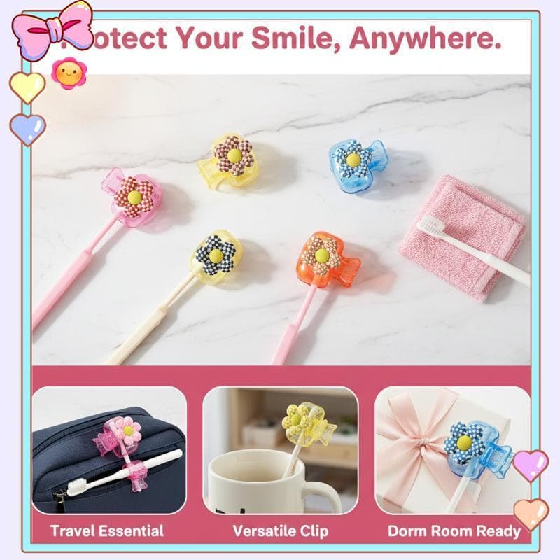 [beautifulhome] Tampa De Escova De Dentes De Viagem Fácil De Usar Protege E Preserva A Limpeza Qualquer Hora [Beleza]