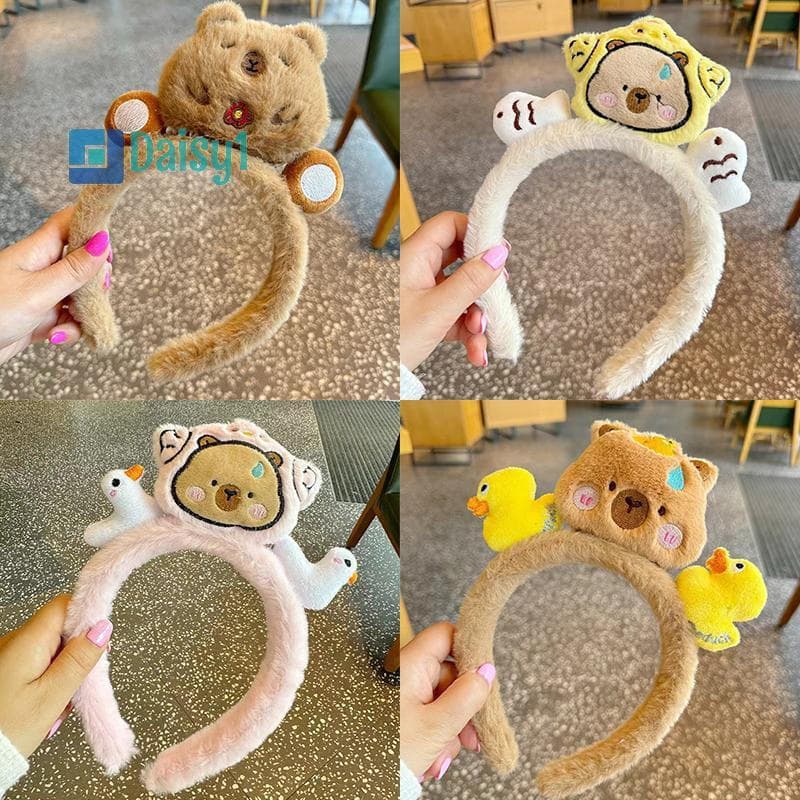 Tiara de Capivara em Estilo Cartoon Daisy1, adequada para mulheres e meninas, acessório de cabelo de anime moderno e fof