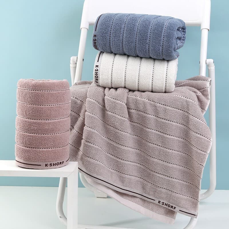[Ideal para Casa e Banho] JMY-Toalha de Algodão Puro/Toalha Macia/Durável e Absorvente