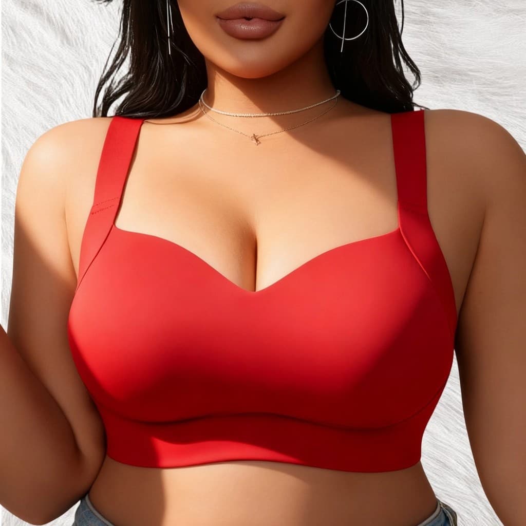 Sutiã Modelador Plus Size Sem Costura Levanta e Sustenta, Confortável Uso Diário Estoque Local