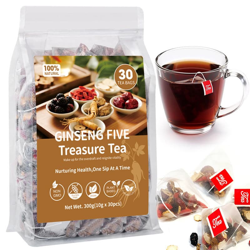 Comércio Exterior Chá De Fertilidade Ginseng Five Treasure Teamale Masculino.a2025 QLJQ