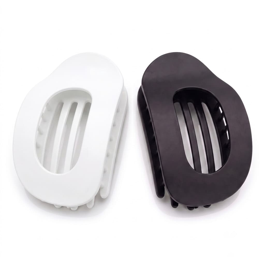 Kit 2 Garra de Cabelo Oval Grande Prendedor Feminino Grampo para Coque Elegante