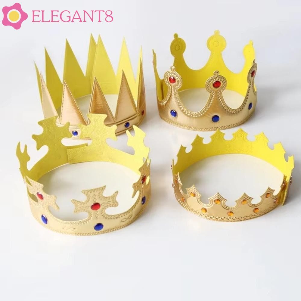 AELEGANT Cosplay King Headband , Strass Role-Playing Prince Crown , Dress Up Performance Festival Headdress