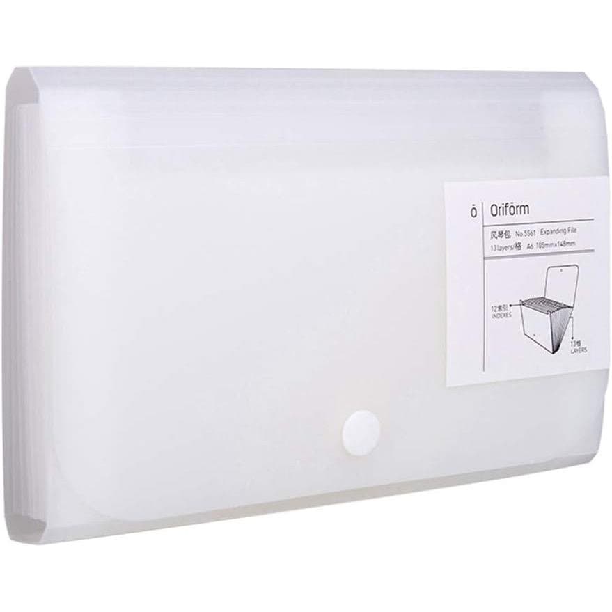 Pasta de Arquivos Expansível, Pasta de Arquivos em Acordeão com Divisórias, Mini Organizador, Carteira de PP para Cartõe