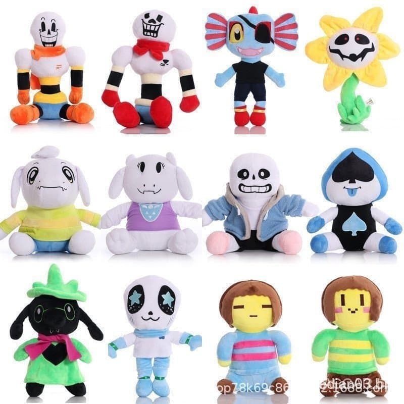 Sob a lenda boneca de pelúcia, ao redor do jogo undertale, bonecas sans, brinquedos para crianças