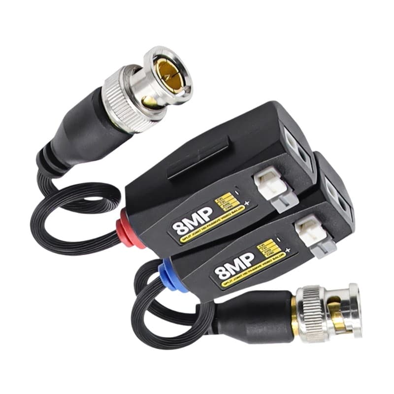 Treeling Analógicos Câmera Vídeo Balun Transceptor Conjunto Com ABS Habitação Passivo Torcido Par Adaptadores De Transmi
