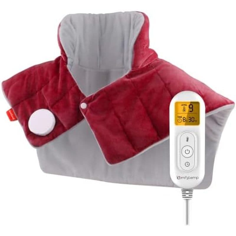 Almofada De Aquecimento Comfytemp Para Pescoço , Ombros E Costas , Almofadas Elétricas Ponderadas De 2.6 Lb FSA Eligível