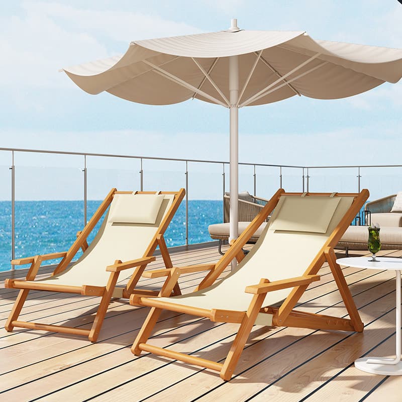 [Novo produto] Cadeira de praia dobrável ao ar livre lona portátil encosto cadeira lazer doméstico confortável ajustável