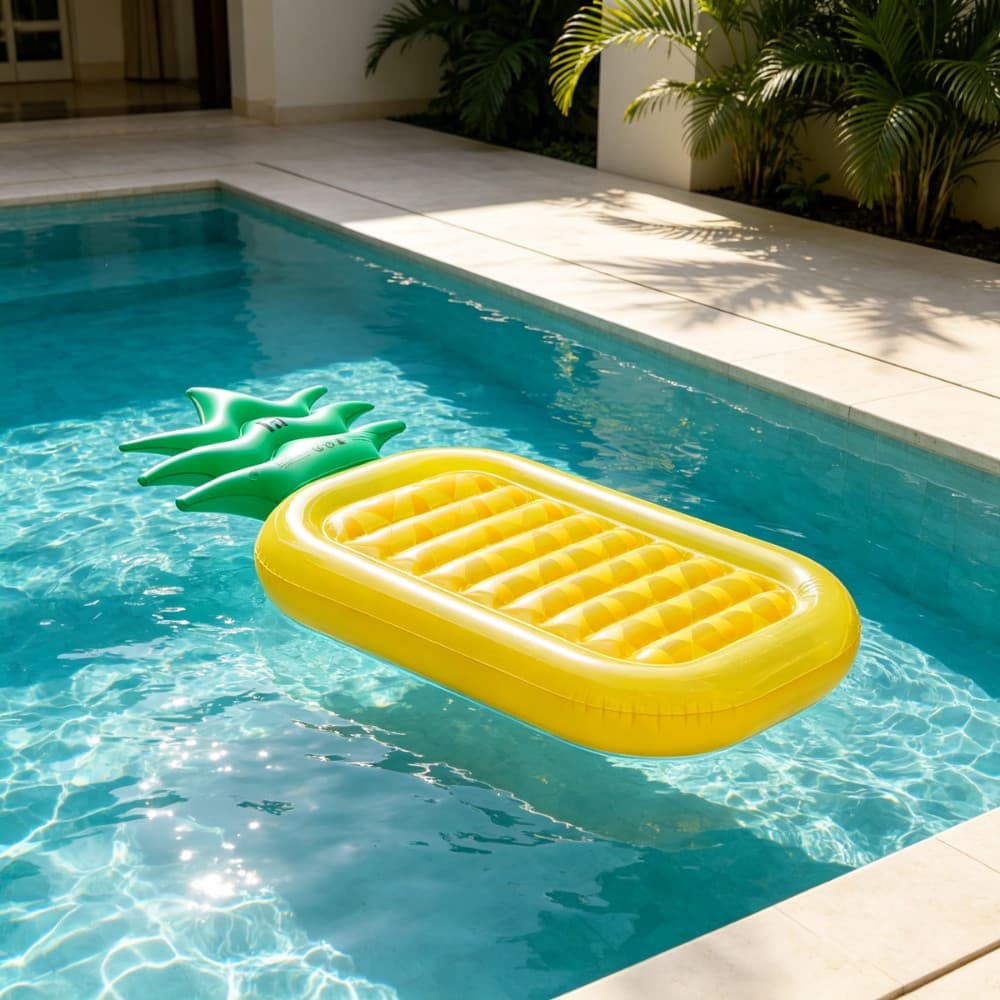 Engrossado PVC Abacaxi Piscina Flutuador Espreguiçadeira Inflável Cama De Água Natação Praia Pronto Estoque Verão Divers