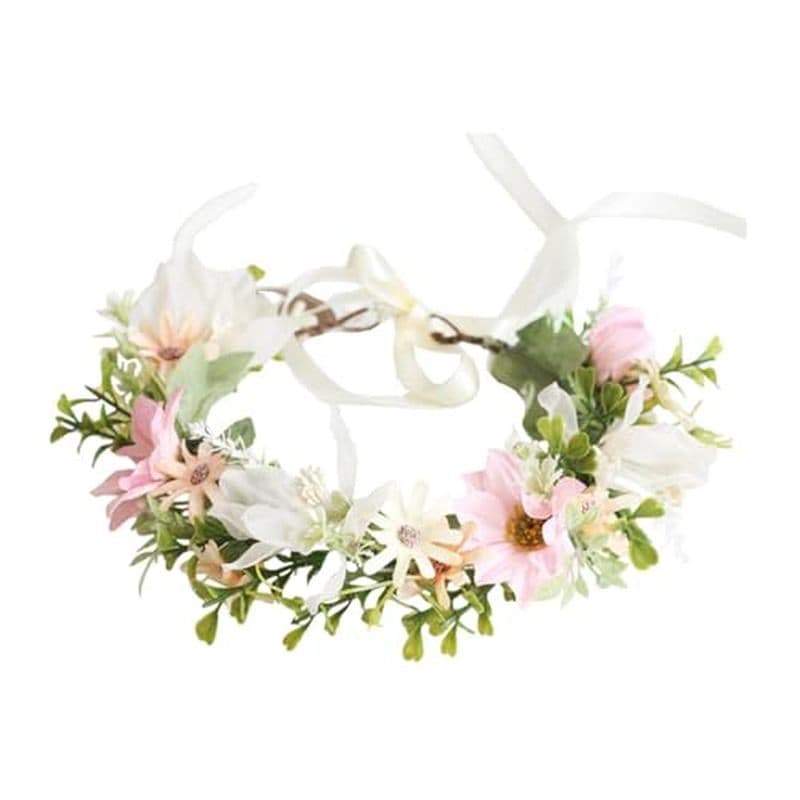 Tiara De Coroa De Flor Margarida Para Casamentos Capacete Floral Noivas Damas De Honra Decoração De Cabelo Elegante Ocas