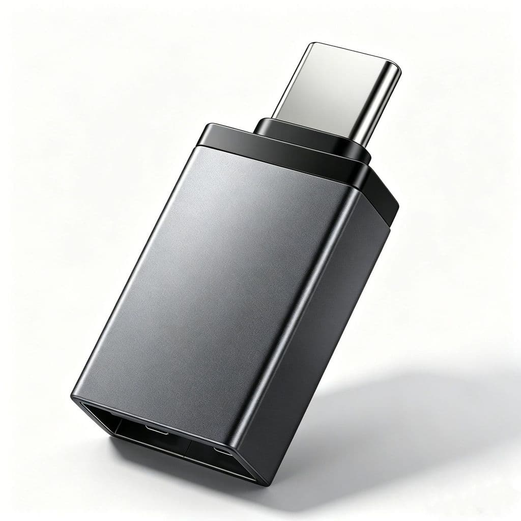 [Estoque pronto] Adaptador OTG USB3.0 fêmea para tipo c Conversor Android v8 Leitor de cartão de disco U para celular Ca