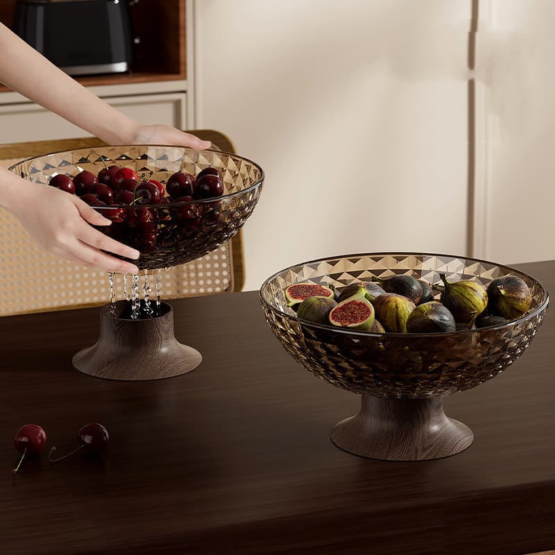 Luxuosa Bandeja De Frutas Para Lanche De Grande Capacidade , Design De Drenagem De Pés Altos , Ideal Sala De Estar , Mes