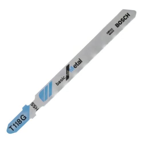 Lâmina Serra Tico Tico Bosch T118G Corte Fino Metal 51mm para Serra Sabre Aço Profissional Corte Chapa Ferro