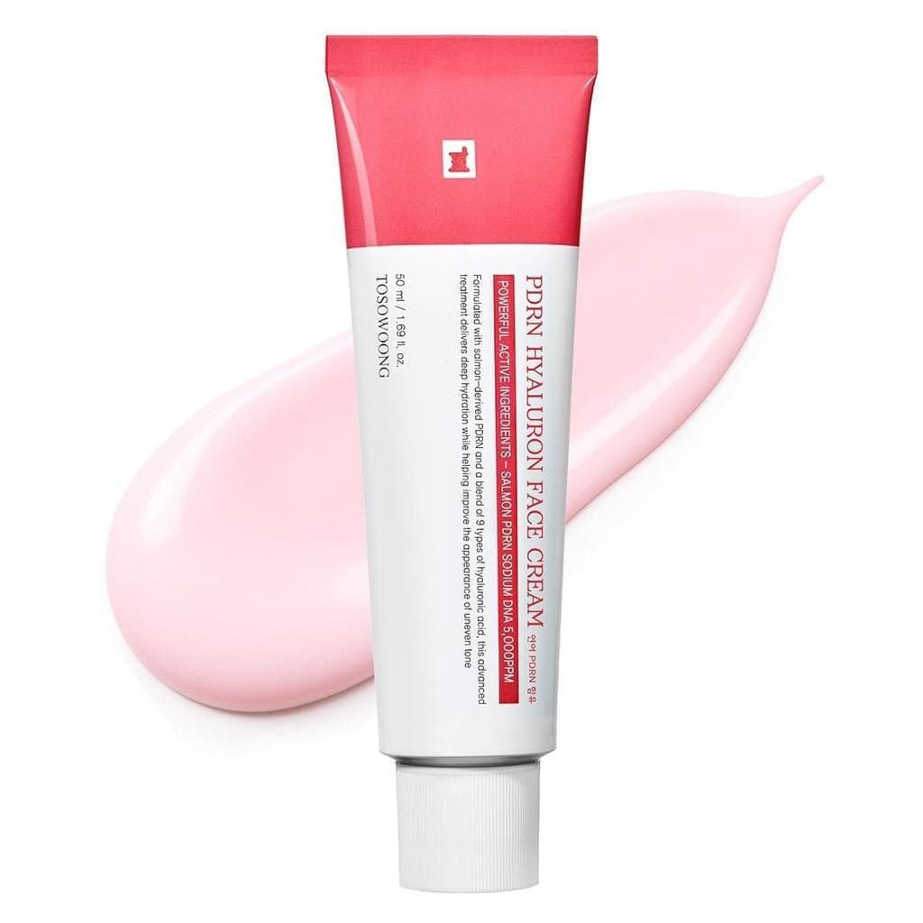 Creme Facial TOSOWOONG PDRN com Ácido Hialurônico, contém 5000ppm de DNA de salmão, niacinamida, ácido hialurônico e pan