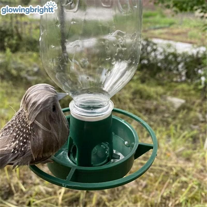 Garrafa Alimentadora Automática De Pássaros Suspensa GLOWI Para Papagaios , Pombos E Animais De Estimação Ao Ar Livre