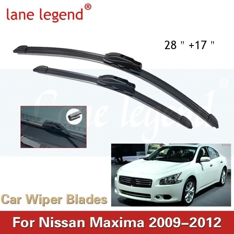 Lâmina De Limpador De Carro Janela Dianteira Pára-Brisa Borracha Silicone Recarga Limpadores Para Nissan Maxima 2009-201
