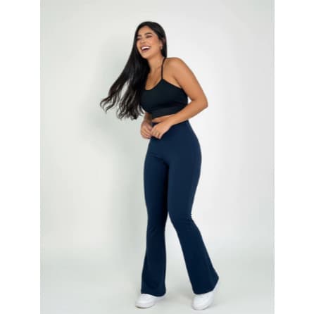 Calça Flare Legging Bailarina Boca De Sino Femenina Suplex plus size