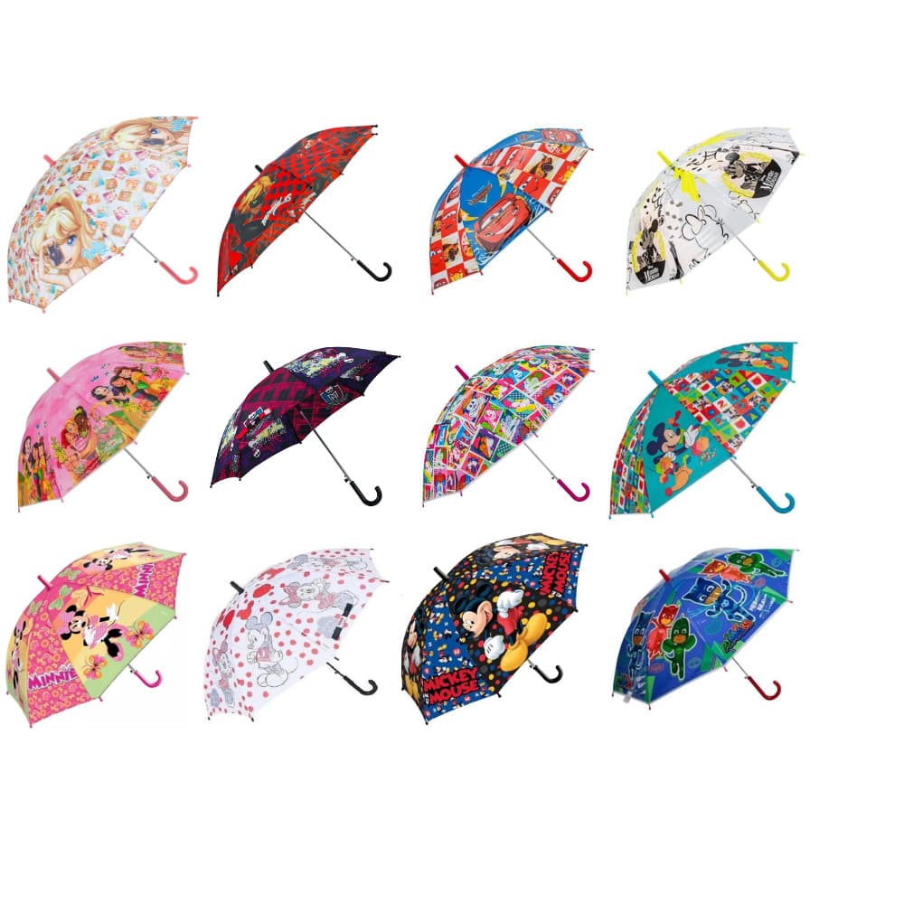 Guarda Chuva E Sombrinha Infantil Longo Modelos Personagens
