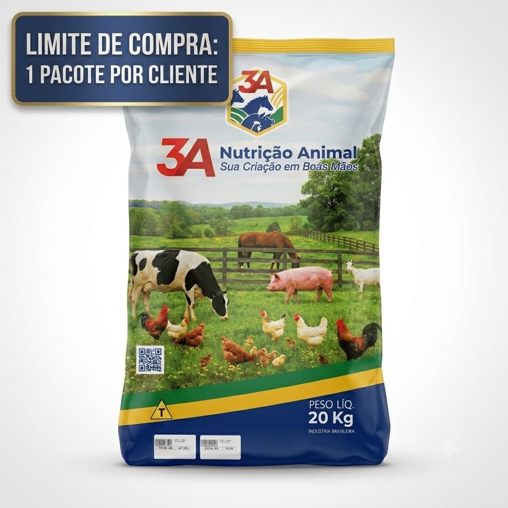 Ração Inicial Pintinho Alimentação Completa para Animais de Criação 20kg
