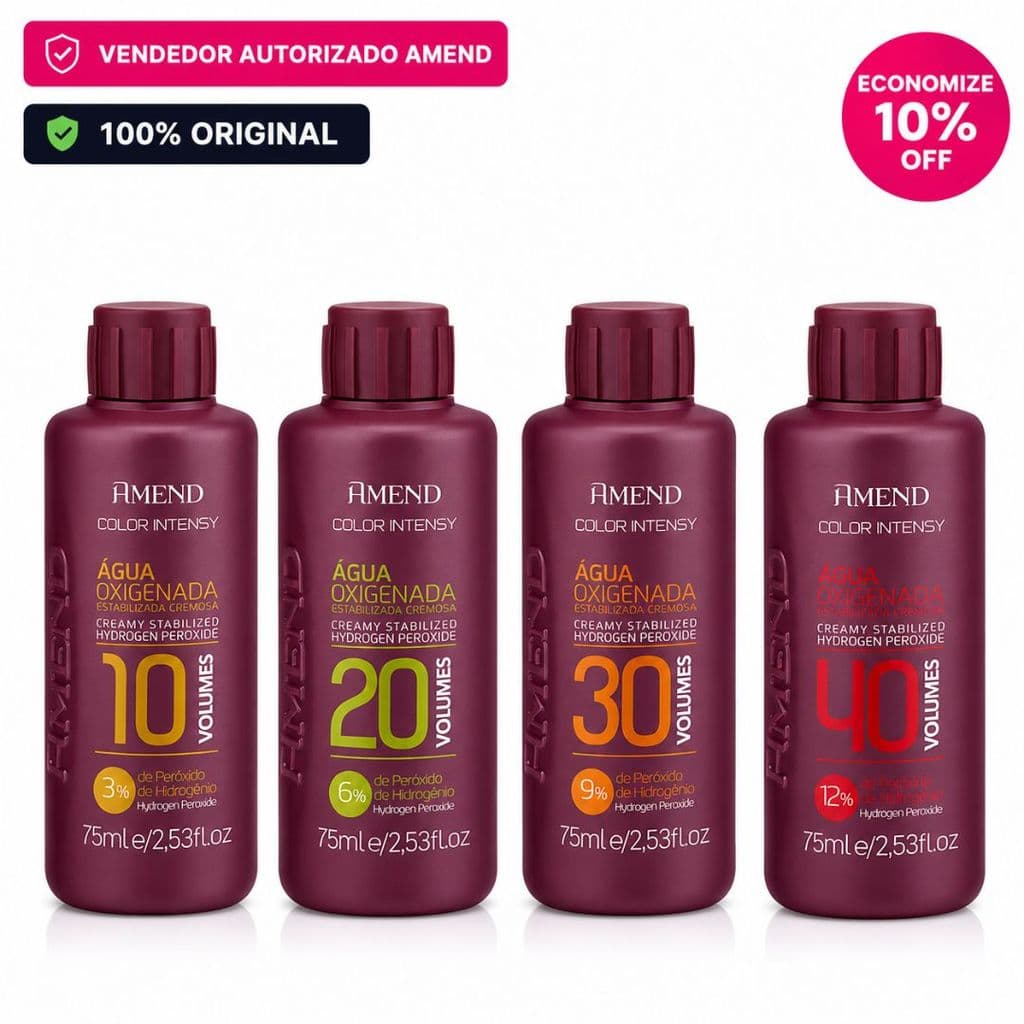 Água Oxigenada Cremosa Amend Color Intensy  75ML - Escolha a Sua