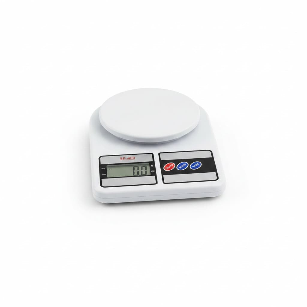 Balança Digital de Cozinha até 10kg Alta Precisão com Pilha para Alimentos e Receitas