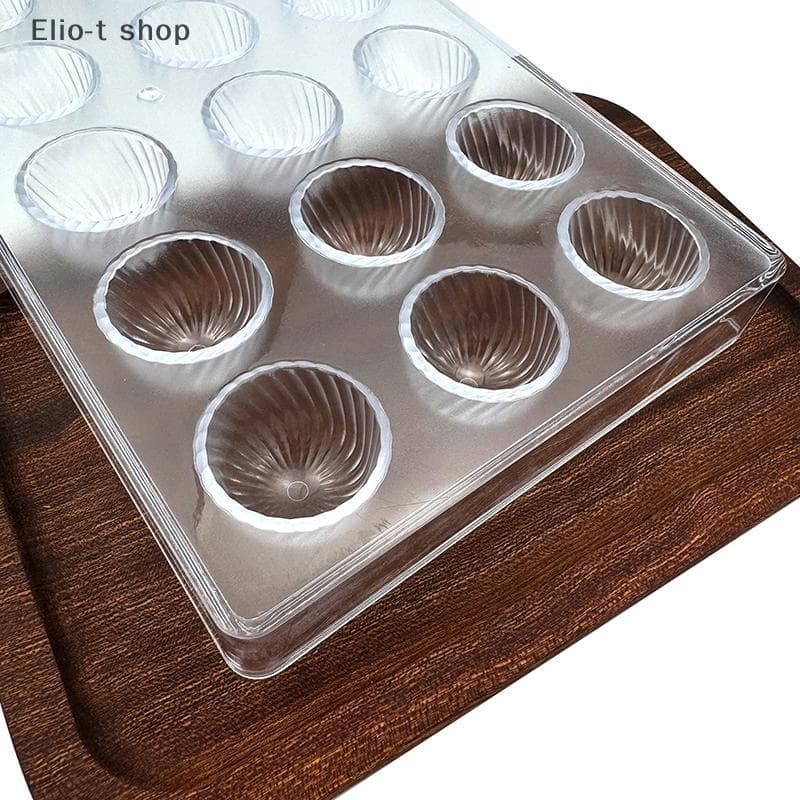 Elio-t Moldes De Policarbonato 3D Para Chocolate Esfera Diamante Bonbons De Barra De Doces Confeitaria Profissional Ferr