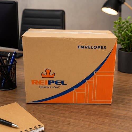 Caixa 250 Envelopes Papel Pardo 240x340 Pacote Grande Alta Resistência Protecao