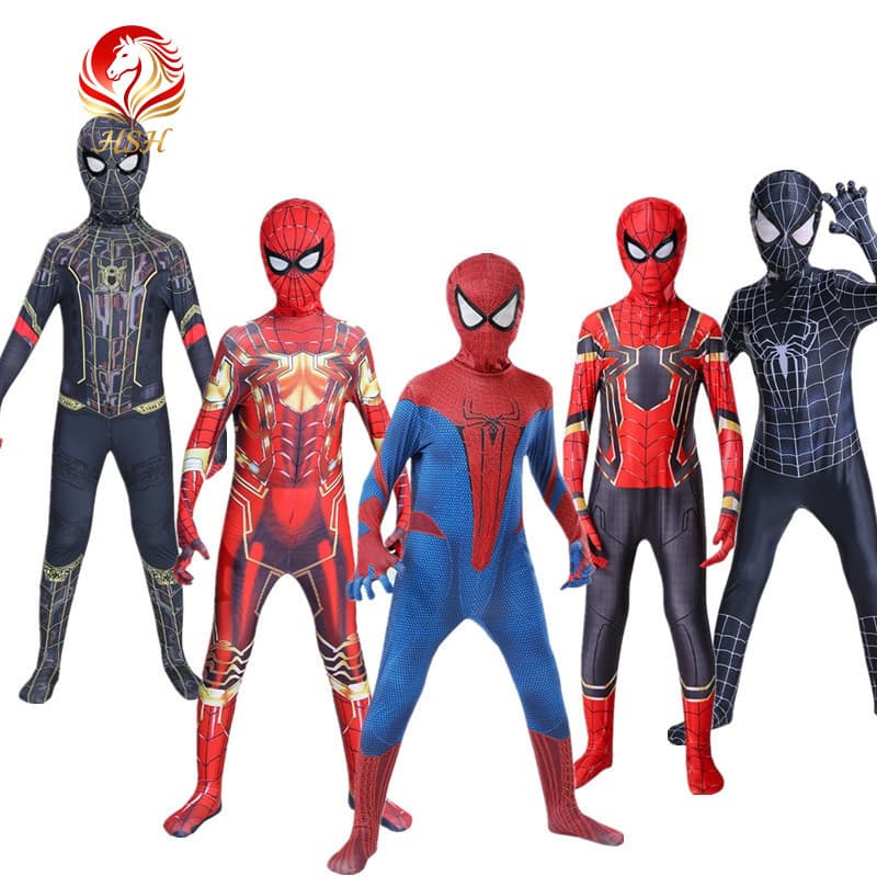 Macacão do Homem-Aranha para Crianças de 2 a 12 Anos, Fantasia Casual de Cosplay 5148