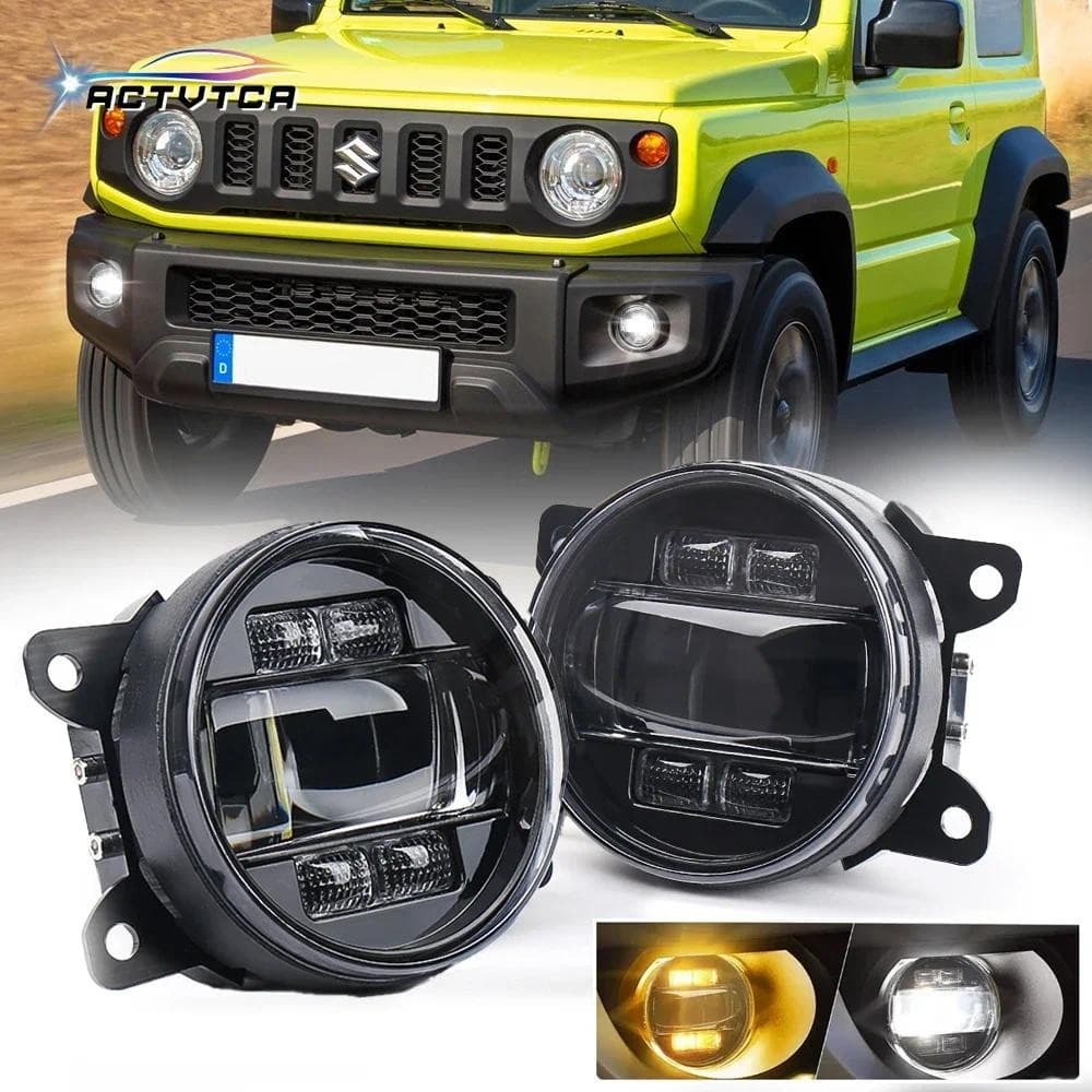 ACTVTCA 4 Polegada 60W Faróis Lentes De Carro Lâmpada Amortecedor Dianteiro Luzes De Nevoeiro Pick Truck Para Suzuki Wra