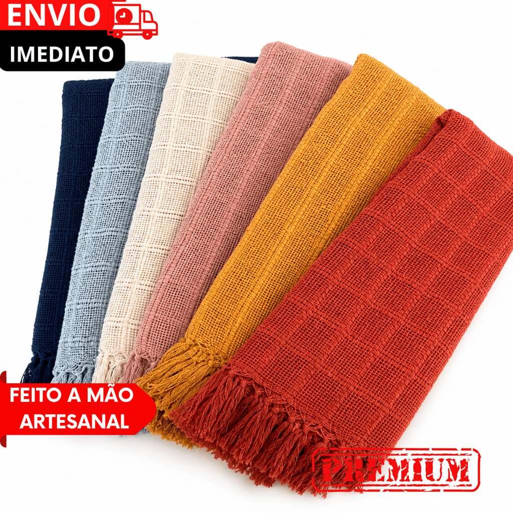 Capa Manta Para Sofá Tipo Capa De Sofá Luxo 1,20M X1,80M Decoração Protetora - Usar Como Peseira e Toalha