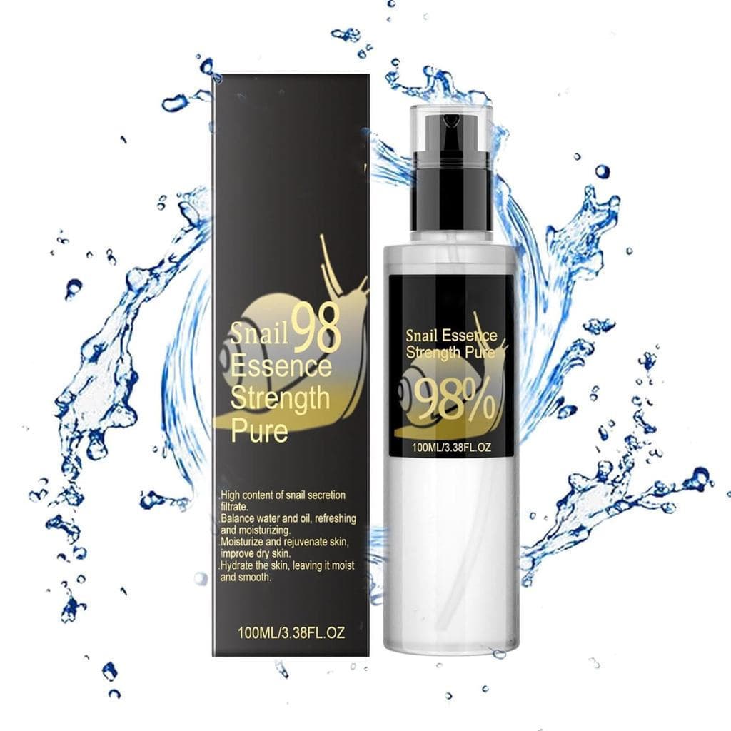 Essência de Muco de Caracol 98% para Cuidados com a Pele - Nutrição Facial Noturna, Hidratação Profunda