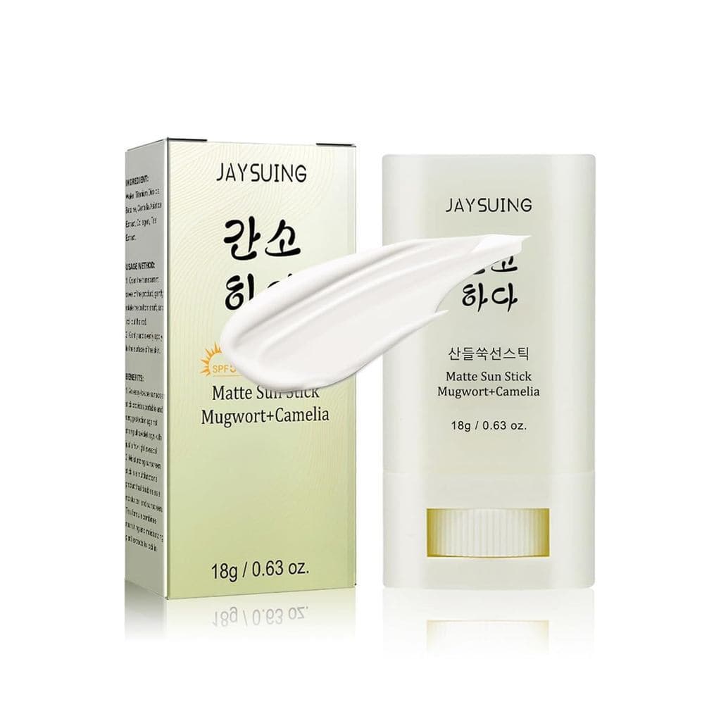 Protetor Solar em Bastão Matte com Absinto + Camélia, Protetor Solar Facial Hidratante Coreano SPF 50 + PA +++, Protetor
