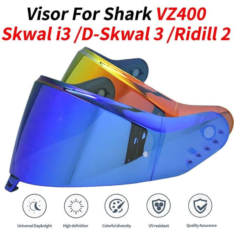Para Shark Skwal i3 D-3 Ridill 2 Capacete Viseiras Lente De Substituição Pára-Brisa VZ400 Viseira Óculos De Tela De Vidr