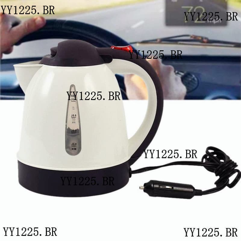 12V 24V ve铆culo caminh茫o 1000ml chaleira aquecedor de 谩gua quente para ch谩 caf茅 740