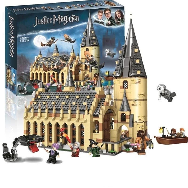 Blocos de Constru莽茫o LEGO com Figuras Brinquedo Presente Harry Potter Hogwarts C芒mara dos Segredos Trem da Floresta