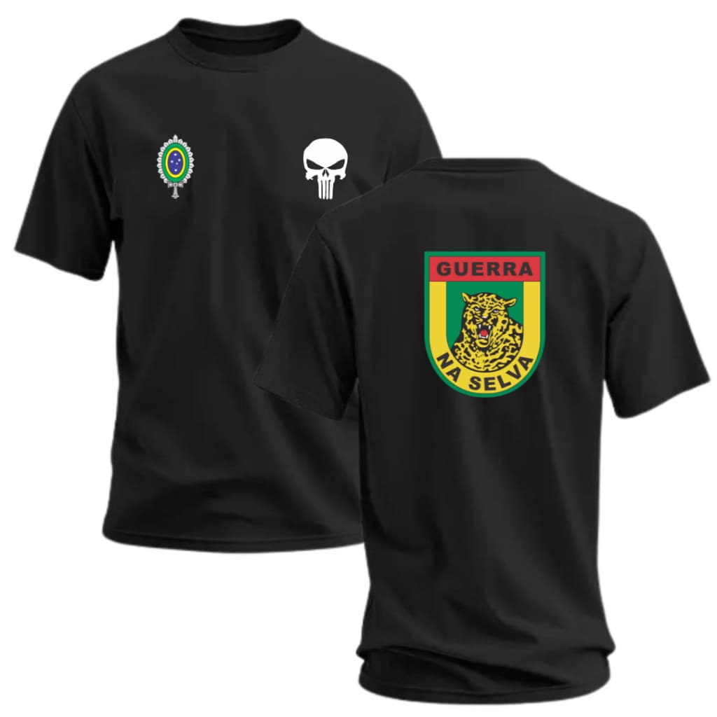 Camiseta/Camisa Original Combatente Selva Exercito Masculina 100% Algodão Fio 30.1