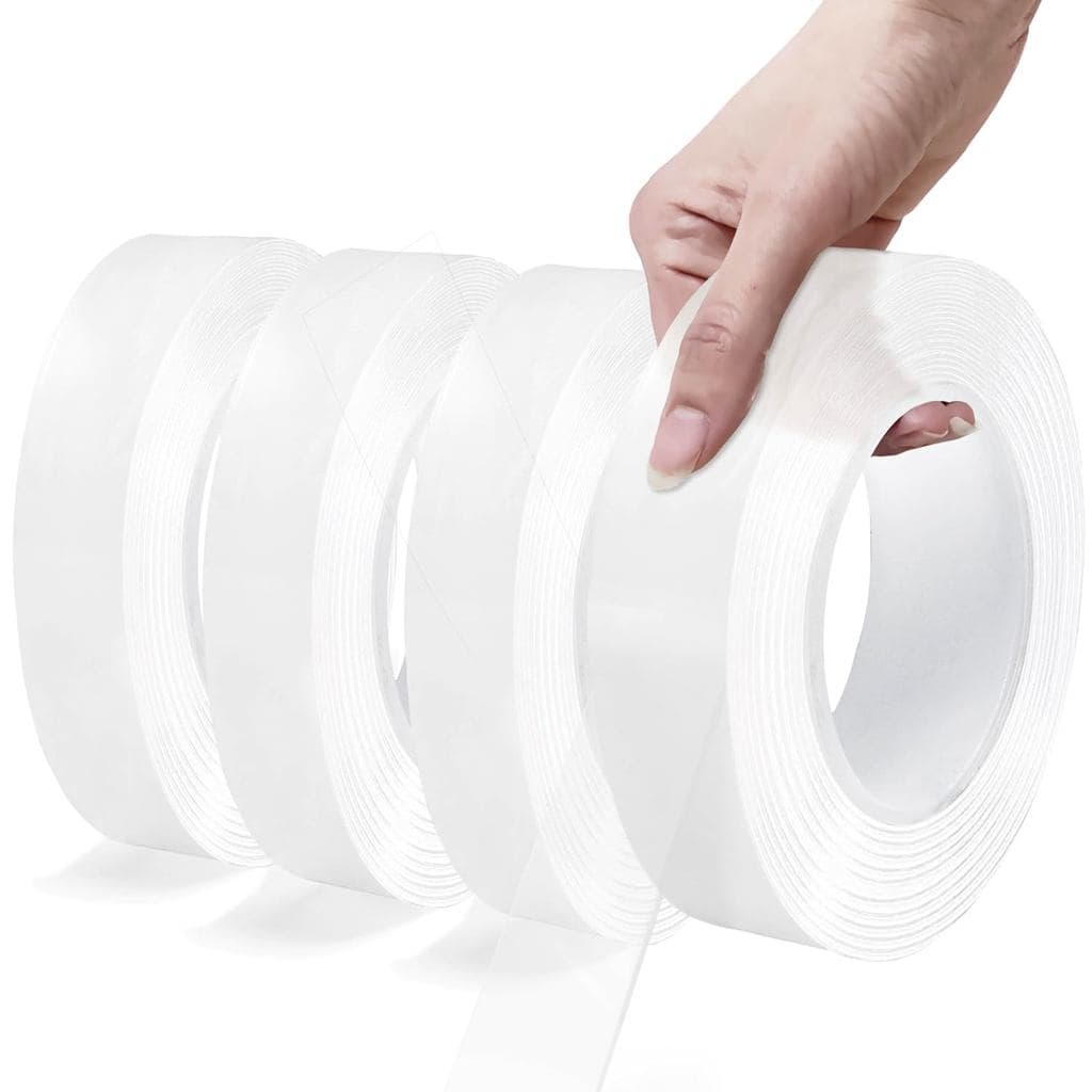 Valley'sYuMiao 4 Rolos, Fita Adesiva Dupla Face Nano, Fita Adesiva de Alta Resistência, Fita Adesiva de Dois Lados, 0,7i
