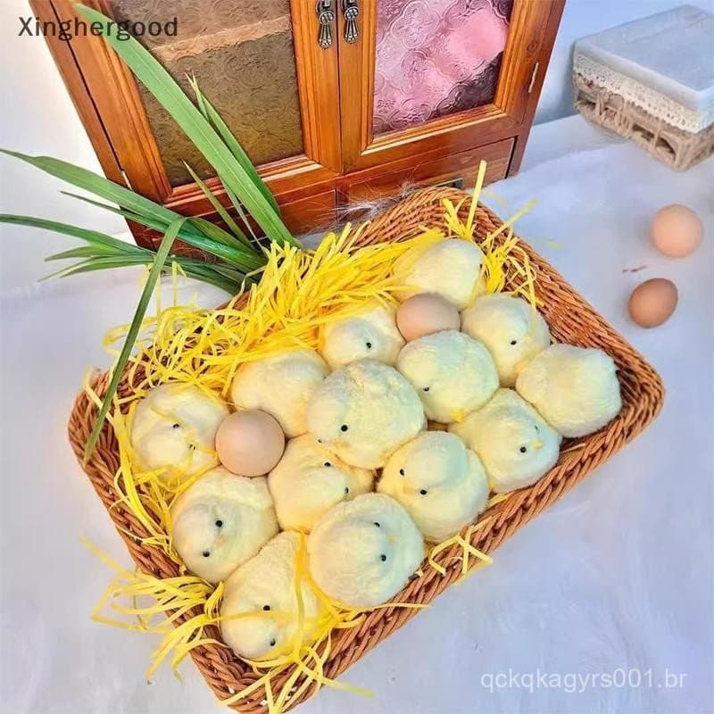Xinghergood Mole Frango Hamster Bonito Taba Pintinhos Espremer Moles , Brinquedos Macios E Brinquedo De Descompressão De