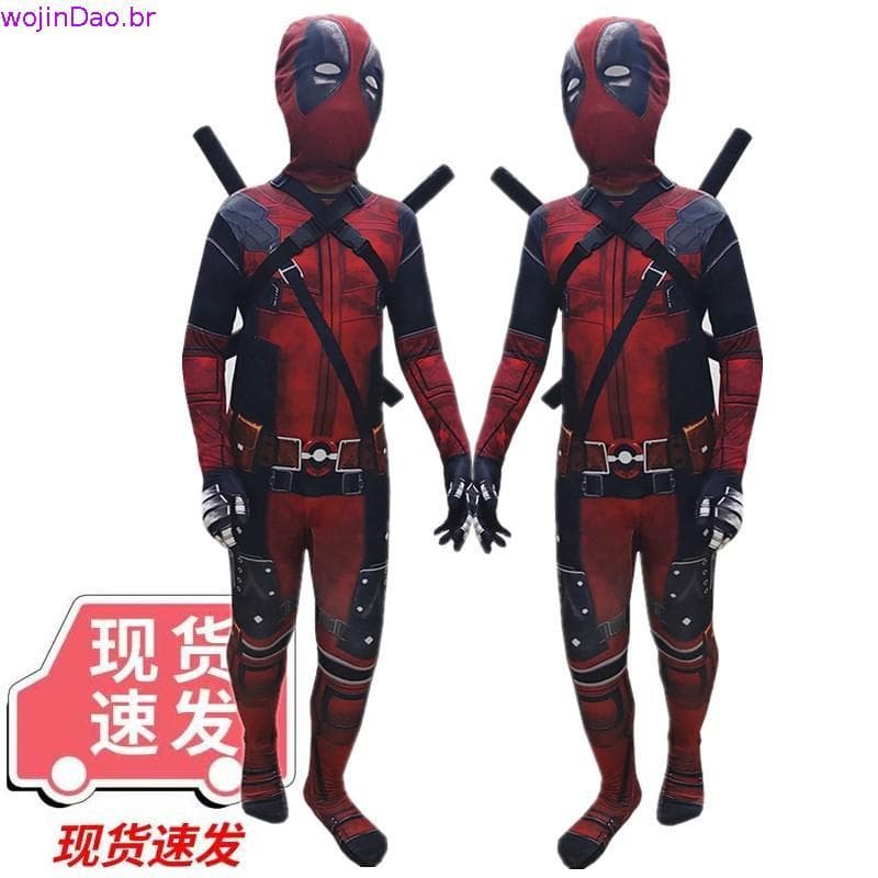 Deadpool Wolverine Cosplay Traje Para Meninas Meninos Adultos Homens Macacão Halloween Super-Herói 3 Zenti Crianças Fes