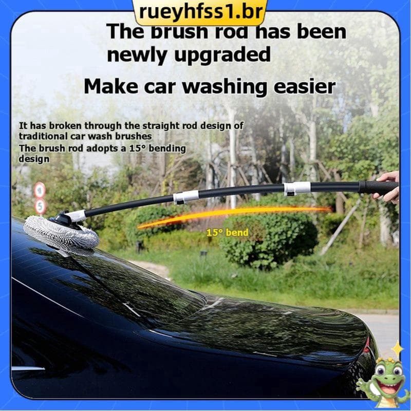 Escova Telescópica Para Lavagem De Carro , Cabo Longo , Cabelo Macio , Chenille , Esfregão , Vassoura , De Limpeza Acess