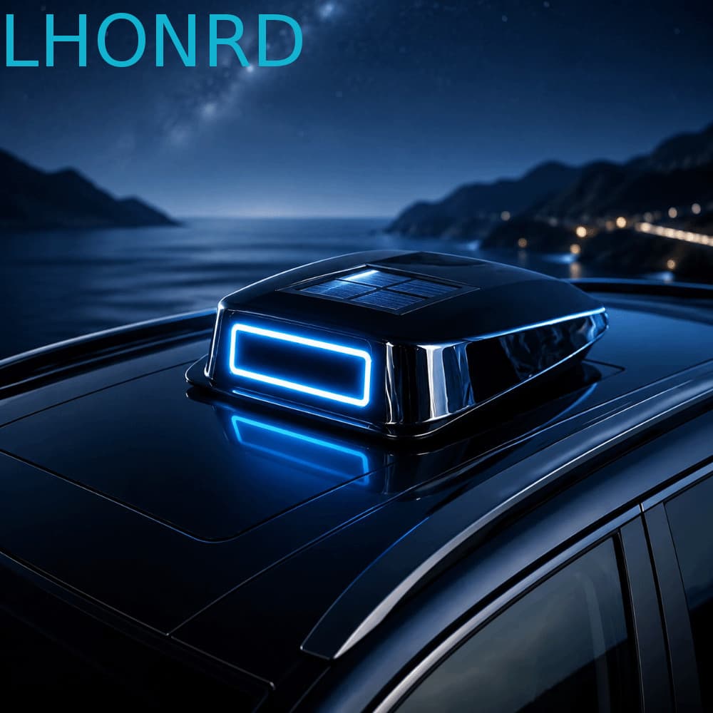 Luz De Advertência LED LHONRD , Estrutura De Carregamento Solar Economizadora De Energia Carro Movida A