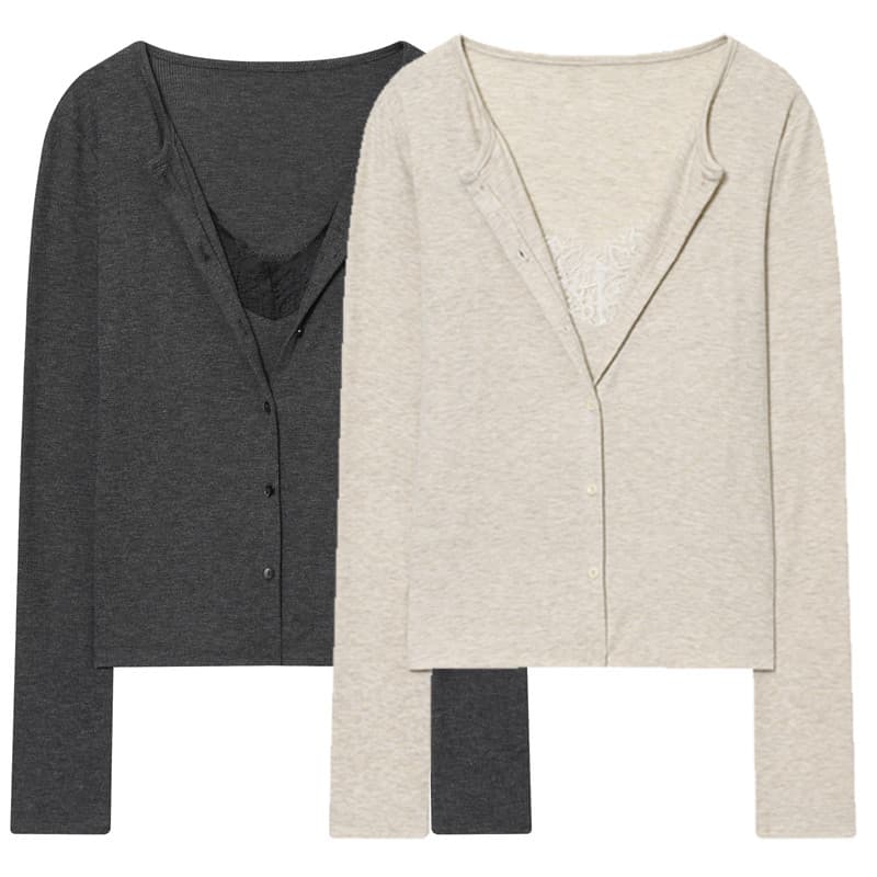 Cardigan De Malha Colheita Para Mulheres Outono Primavera Chique Renda Manga Longa Malhas Suéteres Coreano