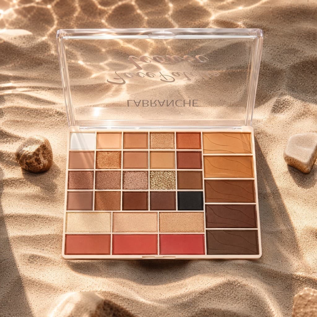 LABRANCHE Face Palette Iconic Multifuncional (Sombras, Iluminador, Blush, Pó Compacto, Contorno, Pó de Sobrancelha)