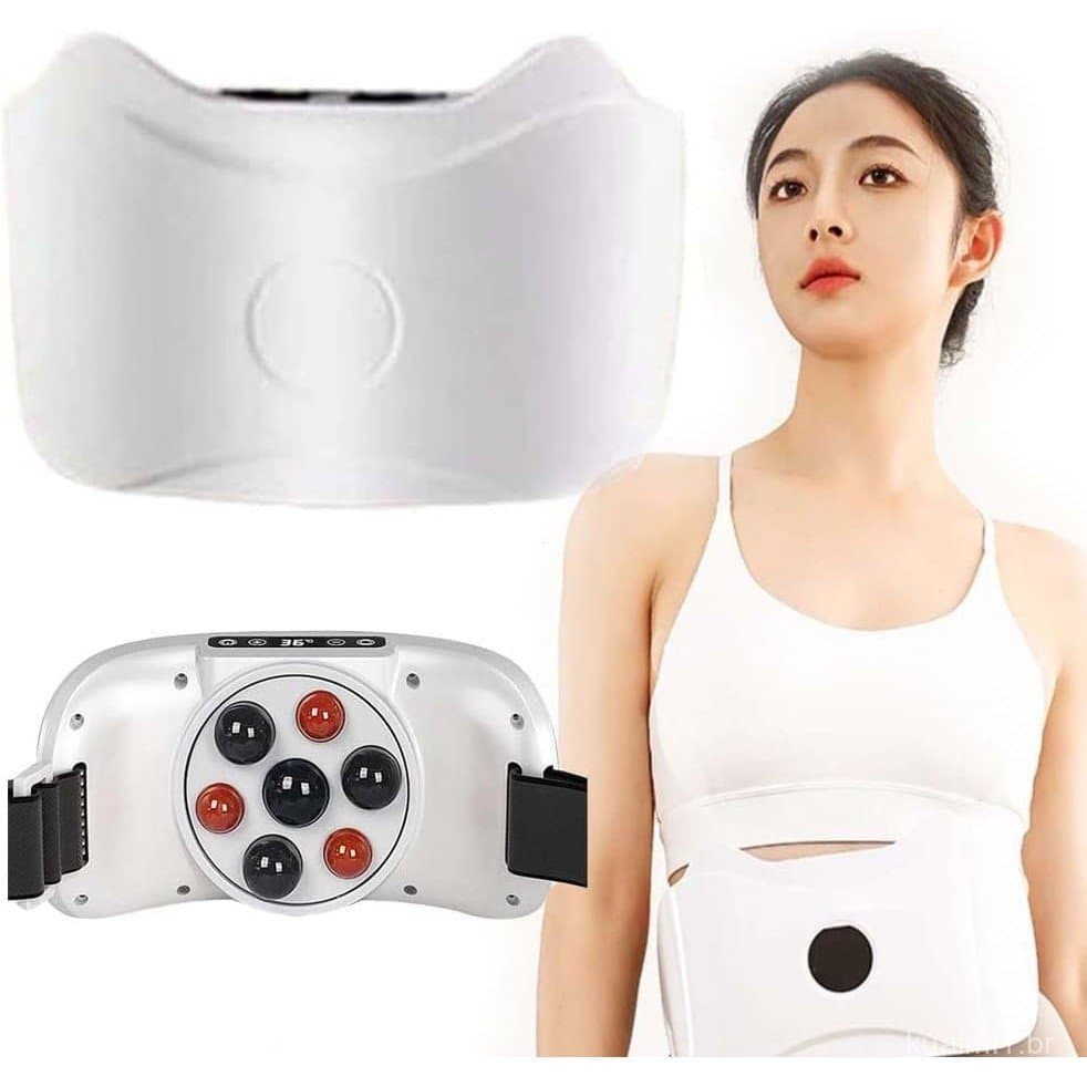 Massageador abdominal elétrico sem fio para queima de gordura, massageador abdominal anti-rugas, massageador abdominal S